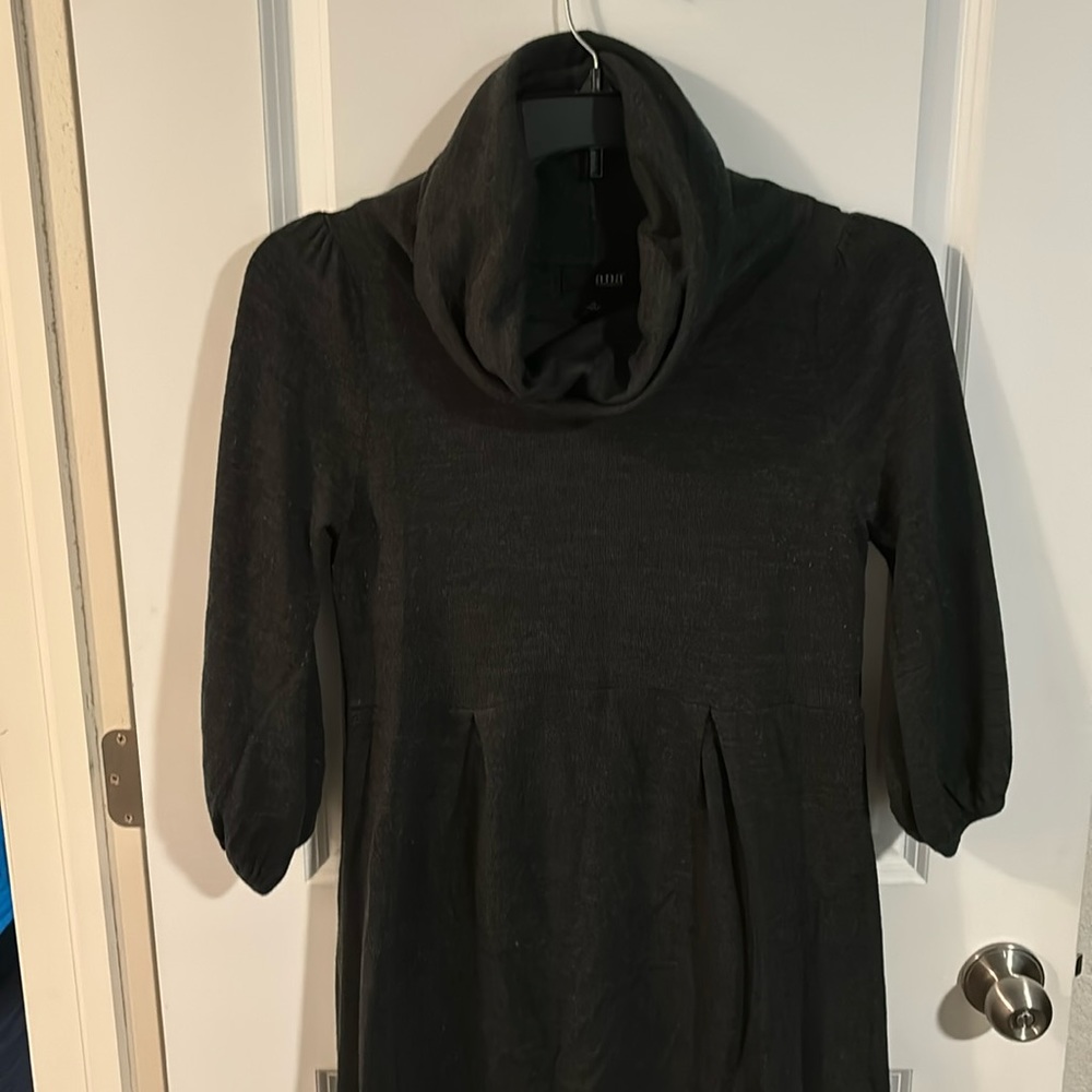 Cowel neck sweater dress-b